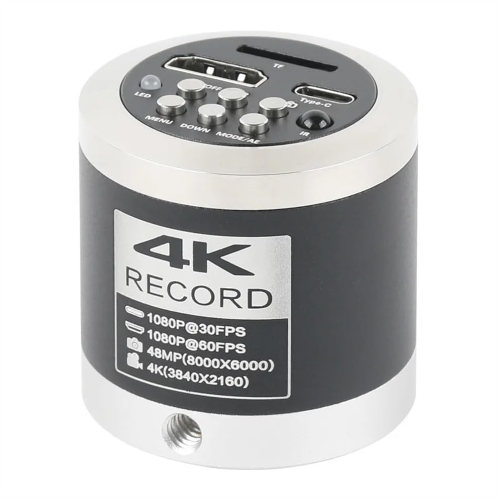 Mikroskopbeobachtung 48MP 4K 1080P HDMI Video Mikroskop Kamera 1-130X C Mount Objektiv 56 LED for Handy Reparatur Werkzeuge