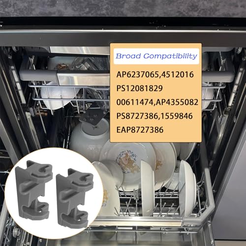 MEG64438801 Dishwasher Rack Fixing Clip,Compatible with LG Dishwasher Replacement Parts AP6237065,4512016,PS12081829,00611474,AP4355082(2PCS)