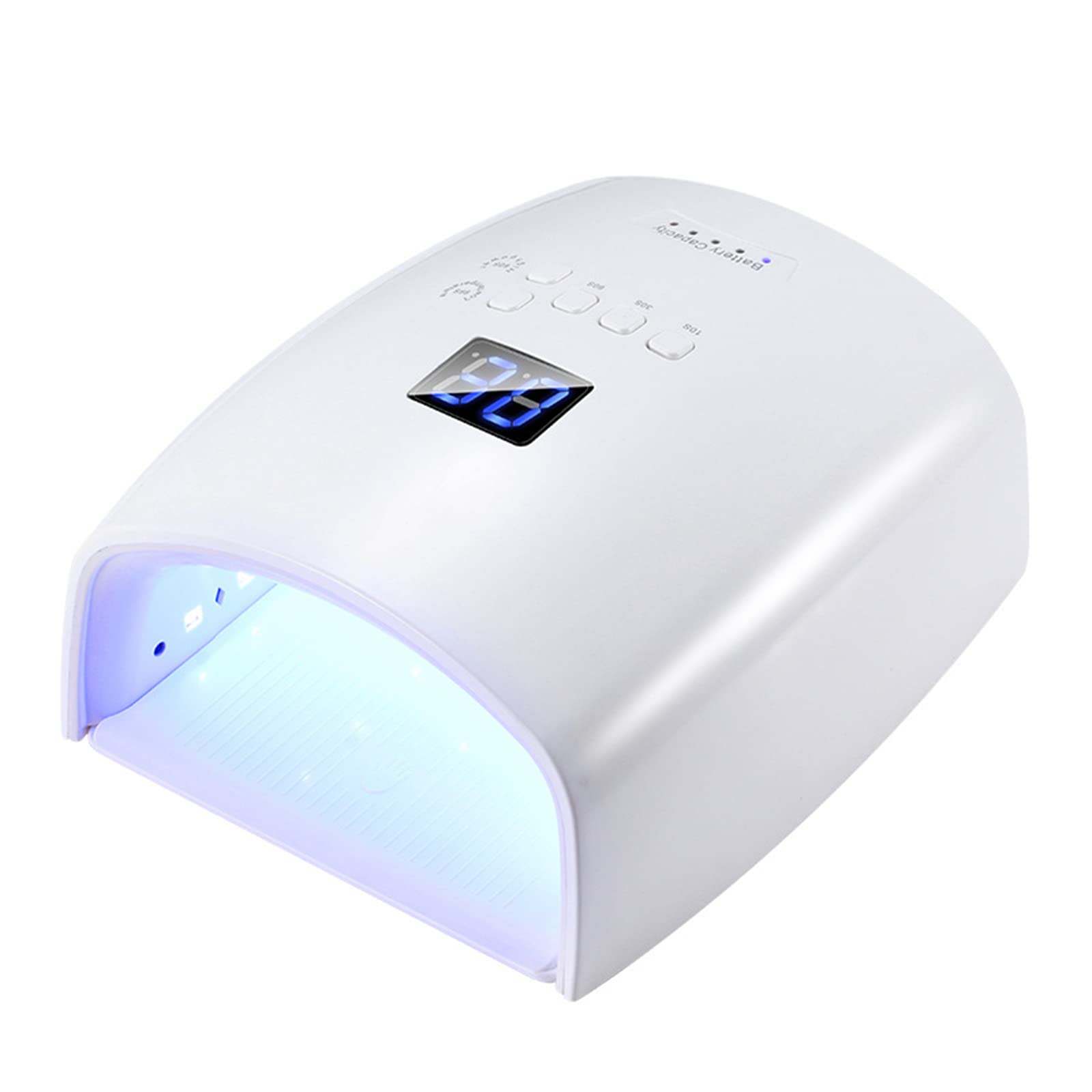 Akumulatorowa lampa UV do paznokci, bezprzewodowa lampa do paznokci 48 W, lampa do paznokci LED 7800 mAh Bateria do suszenia paznokci Pedicure Manicure Światło Lampa UV do paznokci żelowych