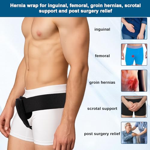 Faja para Hernia Inguinal para Hombre, Ajustable, Soporte Con Almohadillas miniatura 5