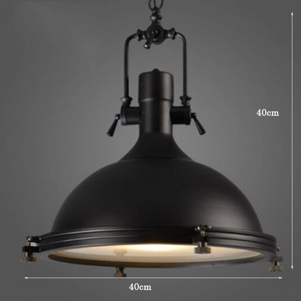 Przemysłowa lampa wisząca retro - Brązowy żyrandol kopułkowy do loftu, barów, restauracji i barów - UFO metalowa lampa sufitowa z oprawką E27 - elegancka lampa wisząca