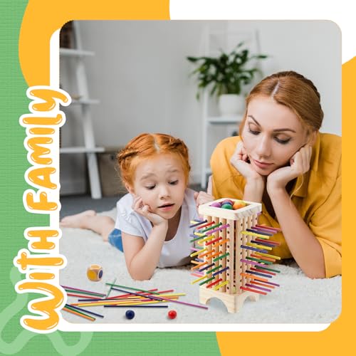 Juego Montessori de Madera con Palitos y Dados Educativo miniatura 6