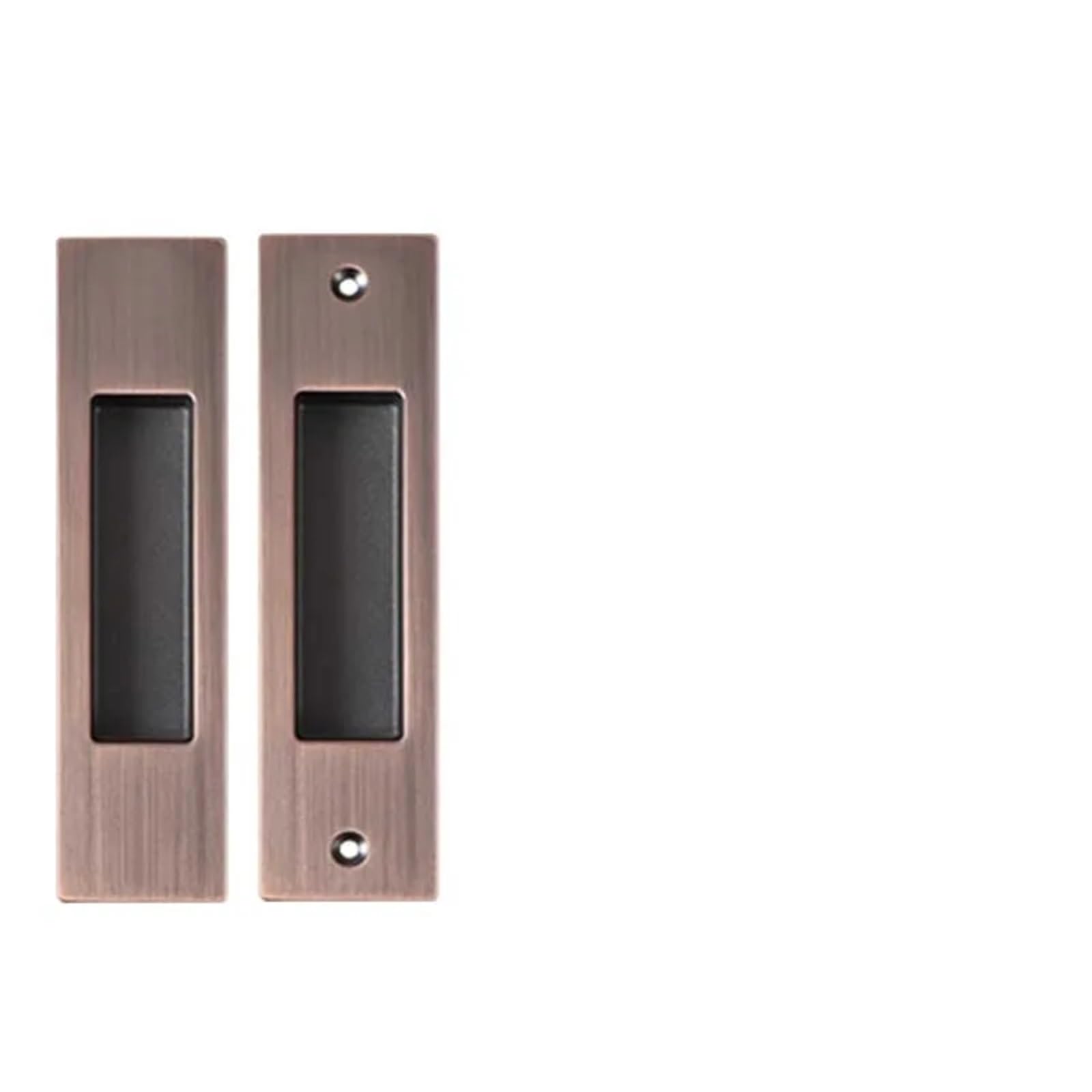 Mohuied Red Bronze Recessed Handle Top Knorr Door Handle Interior Invisible Zinc Alloy Sliding Modern Gold Embedded(Red Bronze)