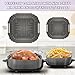 BYKITCHEN Silicone Air Fryer Liners for Ninja Crispi Portable Glass Airfryer, 2PCS Airfryer Liners for 4 QT & 6 Cup Glass Containers, Ninja Crispy Air Fryer Cooking System Accessories(Gray)