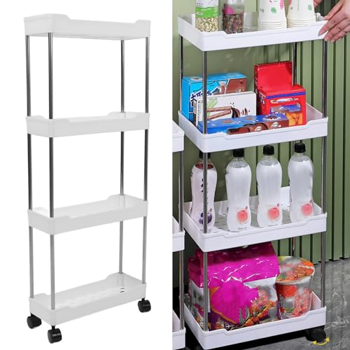 Chariot utilitaire pour espaces étroits et rangement de buanderie - 7