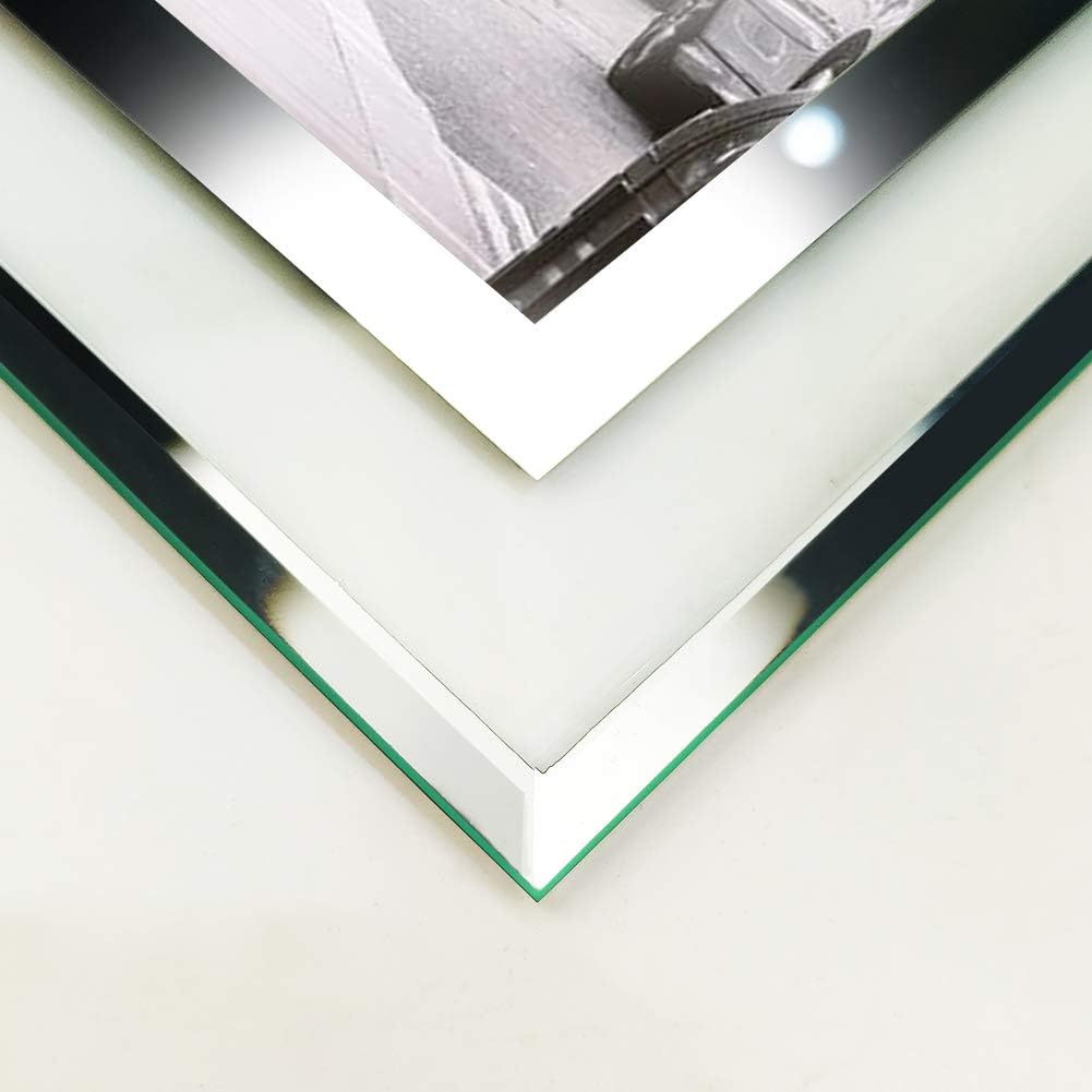 Schliersee 5x7 Glass Picture Frames Set of 6, 5 by 7 Photo Frame for Wedding Home Office Desktop Tabletop Decor