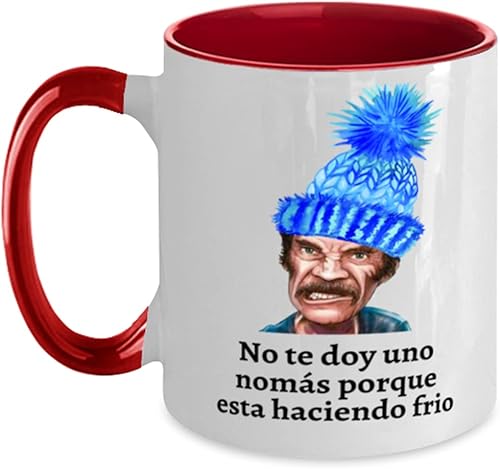 Regalo para papa hijo sobrino taza de cafe 2 colores roja y blanco no te doy una nomas