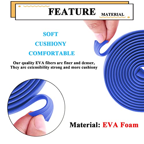 Kingou Eva Blue Road Bike Handlebar Tape Wraps With Bar Plugs - 2Pcs Per Set #TOP4