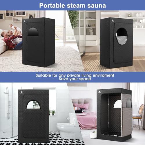 image for COSVALVE Portable Steam Sauna for Home, Full Size Personal Steam Room 