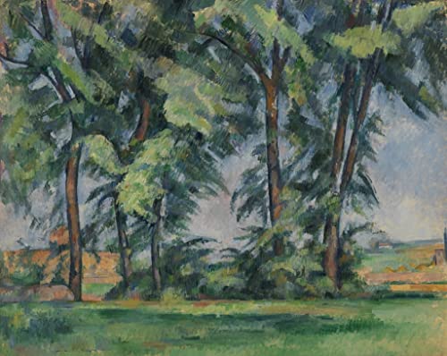 Tableau de grands arbres au de bouffan paul cézanne posters et art décoration murale 60x90