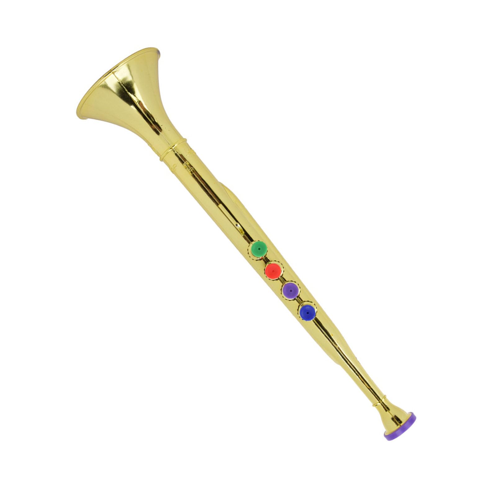 AUNMAS Kindertrompete, Goldene Beschichtete Kindertrompete, Vorschulmusikspielzeug, Oberflächenspaß, Vorschulinstrumente, Musikspielzeug, Kunststoffhorn, Trompete,