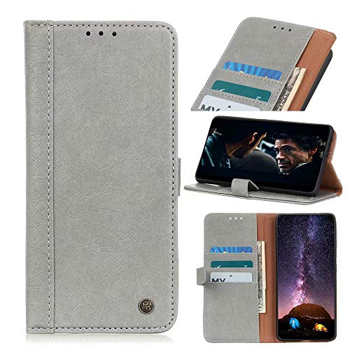 Samsung Galaxy M31 Case, Samsung Galaxy M31 Wallet Phone Cases Shockproof PU Leather Wallet with Card Slots Stand Magnetic Clasp Scratchproof Bookstyle Case for Samsung Galaxy M31 Grey