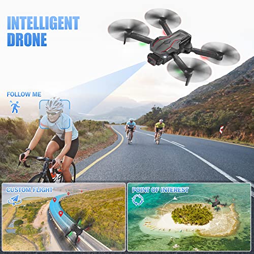 Gps Drones With Fpv Camera For Adults 4K Fpv,Foldable Video Drone With Gps Return,Follow Me,Brushless Motor,Altitude Hold And 55 Mins Long Flight Time, Gps Rc Quadcopter For Beginners #TOP5