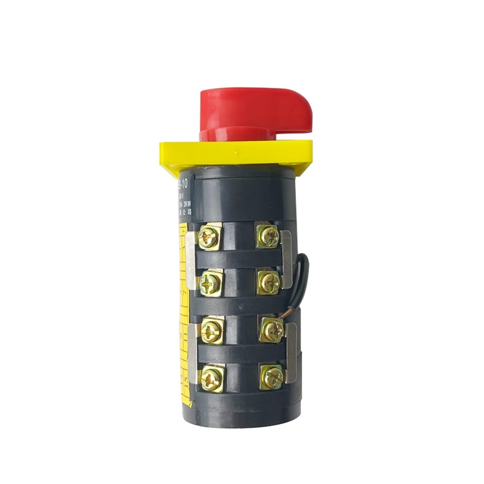 Interruptor de conmutación de 3 posiciones, 380 V, 10 A, 4 polos, interruptores de leva rotativos, selector manual HZ5B-10/4 M08