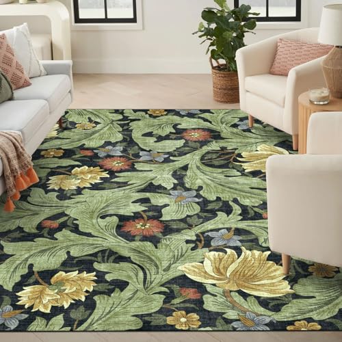 Tapete decorativo floral BLISSA 6x9 pies miniatura 1