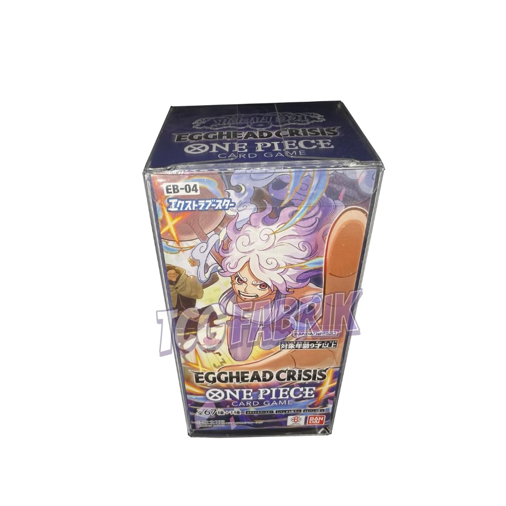One Piece Original Japanese Sealed Booster Box OP TCG (EB04 Booster Box Egghead Crisis Extra Booster Box Display Factory Sealed for EB04 One Piece TCG Japanese (24 Packs))