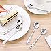 ERCRYSTO Stainless Steel Tableware - Creative Flower Coffee and Tea Spoons, Stirring and Mixing Set of 8 Different Patterns