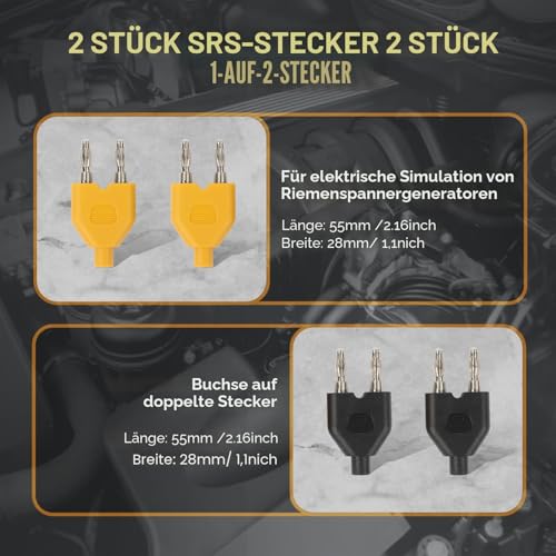 AUTOOL 68 Stücke Messleitungen für Digitales Multimeter, Messleitungen Prüfkabel Kit mit multimeter messspitzen, 4mm Bananenstecker Kabel, Krokodilklemmen, 20cm Jumper Kabel