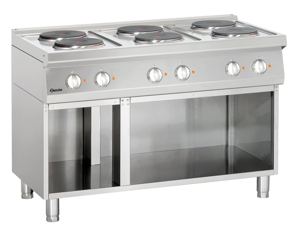 Bartscher Elektroherd 700 mit offenem Unterbau 120x700 Gastronomiebedarf