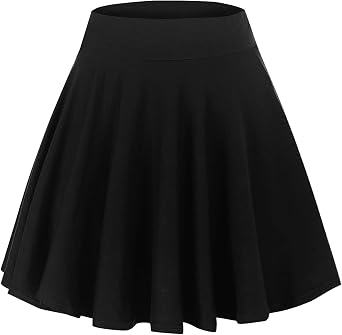 Urban CoCo Womens Mini Skater Flared Skirt Printed and Solid Tennis Skirt