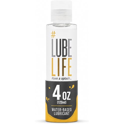 LUBELIFE Water-Based Lube – Personal Lubricant for Men, Women & Couples, Travel Size, Non-Staining, Easy Clean-Up, Toy-Safe, 4 Fl Oz