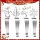 Weihnachts Kaminhaken Dekohaken, Haken für Weihnachtsstrümpfe, Schneeflocke Weihnachten Kreativ Kamin Sockenhalter, Fireplace Hook Christmas Stocking Holder Hanger für Kamin Dekoration - 4PCS