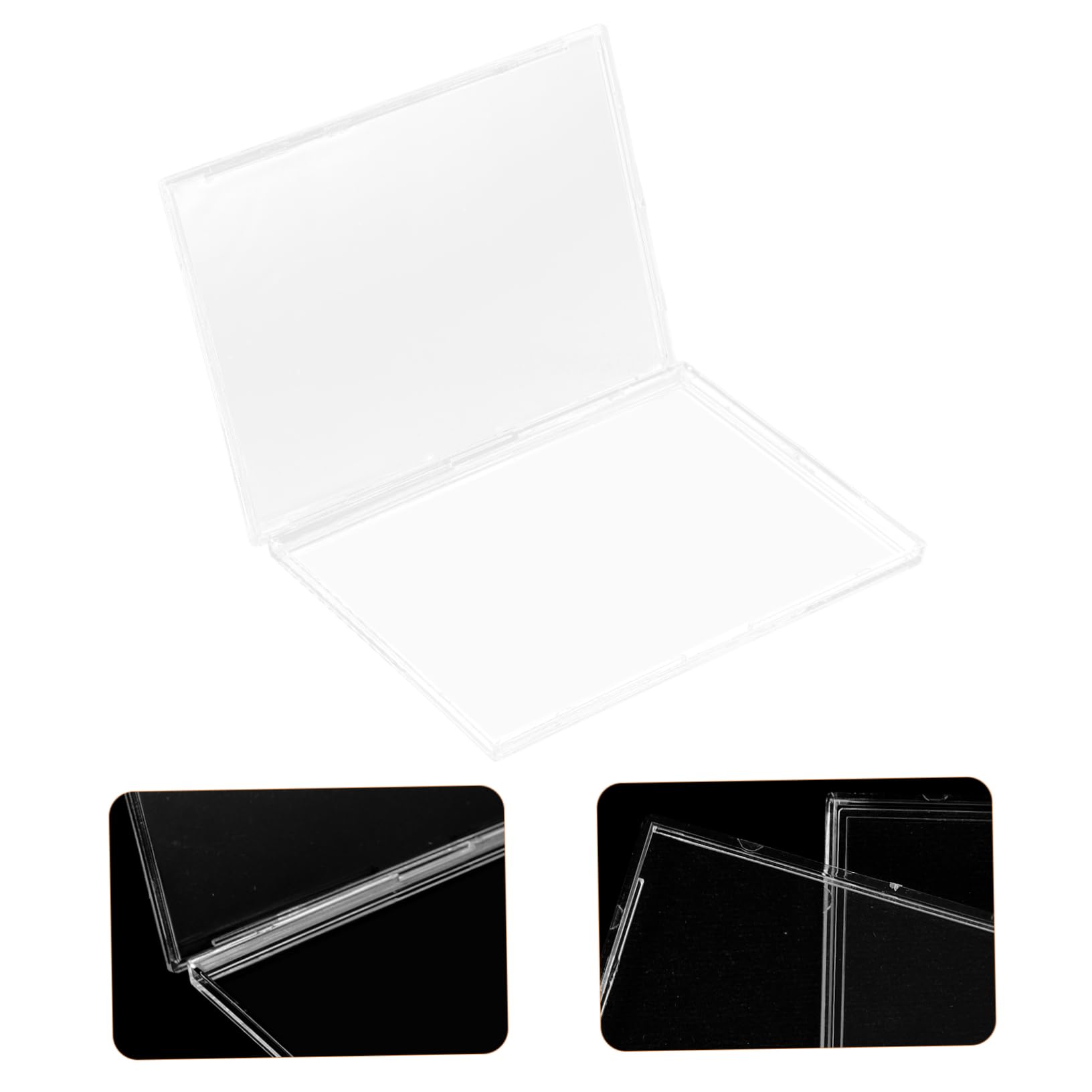 4 Set Scatola Di Carte Carta Difficile Chiaro Protettivo Sottile Protettori Multiplo Protezione Astuccio Display Titolare Commercio Protettore Acrilico Transparent 10 Pezzi * 4