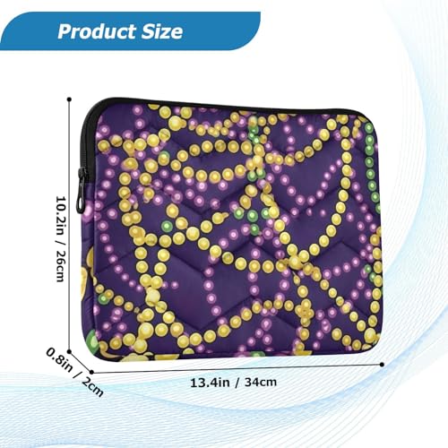 Funda para portátil J JOYSAY 13-14 Pulgadas morada Mardi Gras miniatura 3