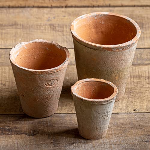 Home Deco London Aged Round Terracotta Plant Pots Set of rustic planters suitable for outdoors ideal for herbs - Cosy Home Interiors Home Deco London Aged Round Terracotta Plant Pots Set of rustic planters suitable for outdoors ideal for herbs - Image 2