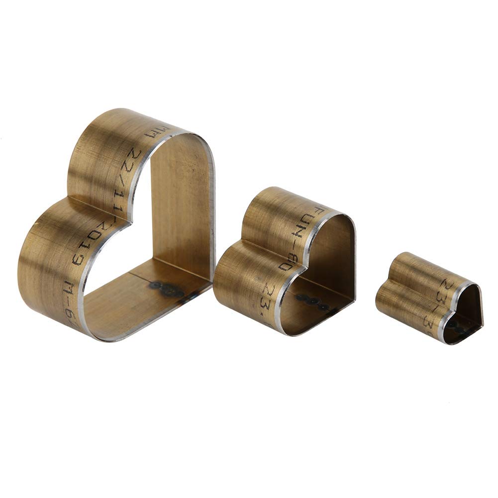 Utensili da taglio in pelle per punzonatura in acciaio per cuoio e artigianato in pelle (a forma di cuore)