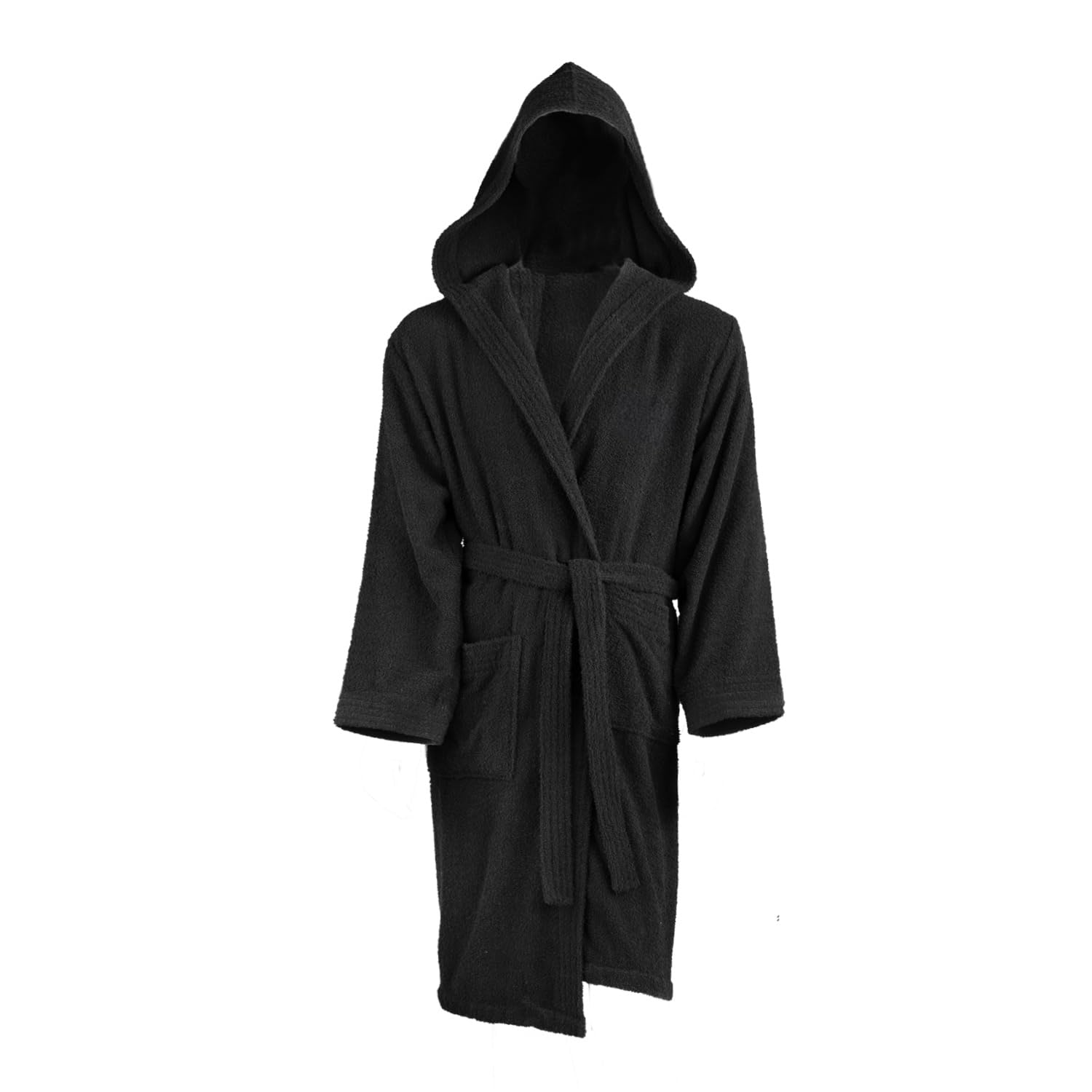 Accappatoio in spugna di cotone con cappuccio e cappuccio, personalizzabile (XXL)