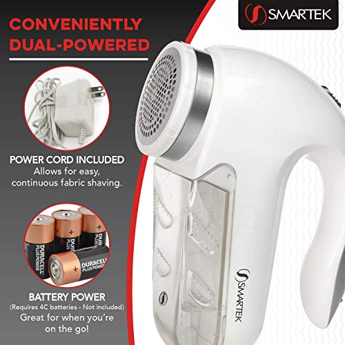 Image of Smartek Fabric Shaver Fuzz Remover, Electric Lint Remover for Clothes, Sweater Shaver to Remove Pilling, Couch Cleaner