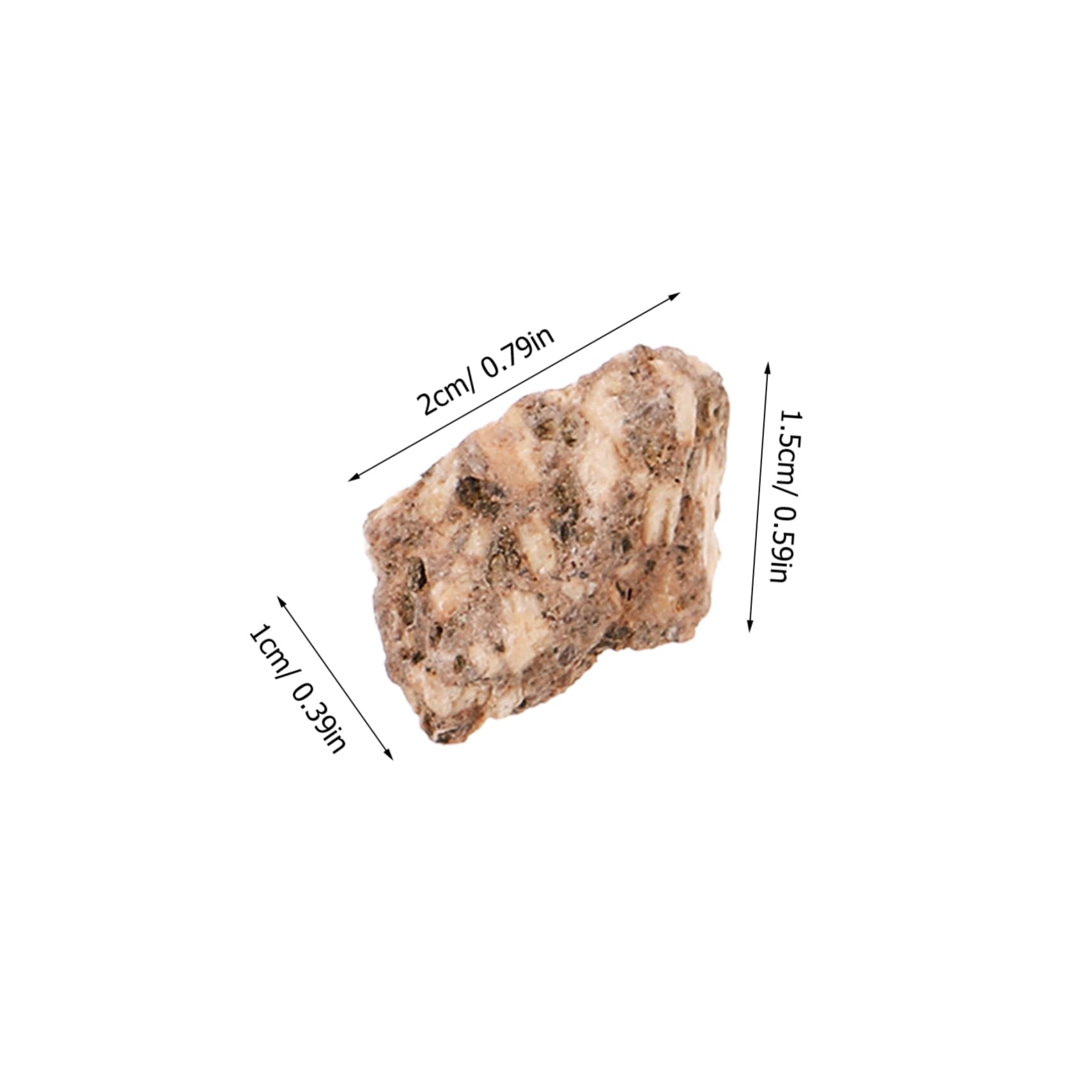 DINHEAROM Geology Classroom Decor: 10pcs Mini Mineral Stones Natural Rock Specimen Kit for Boys and Girls and Teachers