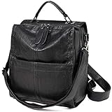 city rucksack damen kunstleder ❤UMSTELLBARE SCHULTERTASCHE: Verleihen Sie jedem Outfit in Ihrem Kleiderschrank mit dieser schicken Leder-Rucksack-Handtasche sofort Stil. Mit dem verstellbaren abnehmbaren Schultergurt können Sie sie als Rucksack-Handtasche oder als Umhängetasche tragen.