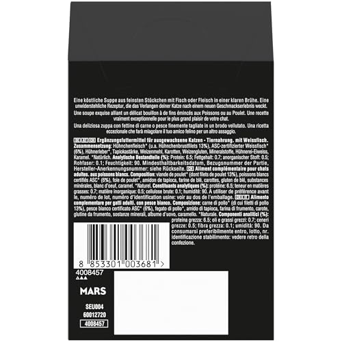 SHEBA Soup Adult Katzen-Nassfutter Portionsbeutel mit Weißfisch 10 x 4 x 40g, 40er Pack – Ansicht 3
