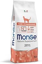 Monge Natural Superpremium Monoprotein ADULT SALMON Dry Cat Food (Salmon Food, Omega-3 Fatty Acids, No Added Dyes, 10kg)