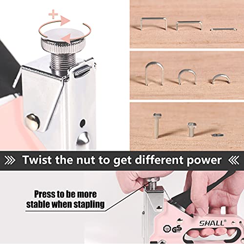 Shall Staple Gun Heavy Duty, 3-In-1 Upholstery Staple Gun Kit With 3000 Staples, Stapler Remover, Manual Brad Nailer With Specific Staples Outlet Position Indicator #TOP1