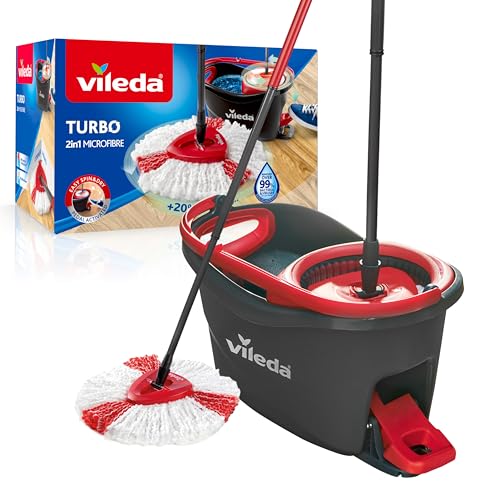 2. Vileda Turbo Microfibre Mop and Bucket Set