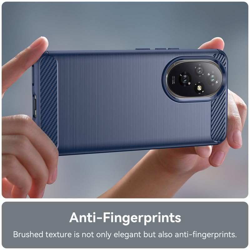 Image of Hybrid Carbon Fiber Back Case for Honor 200 (Blue)
