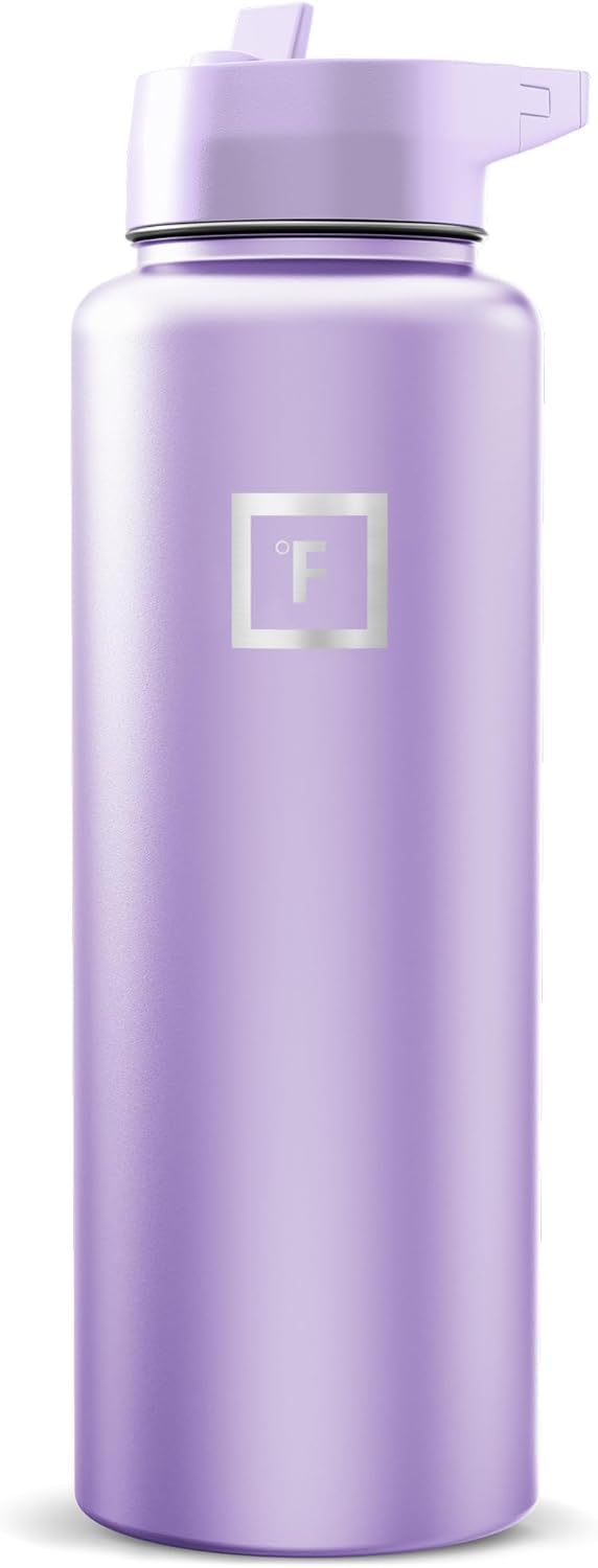 IRON °FLASK 40 oz Wide Mouth Water Bottle with Straw
