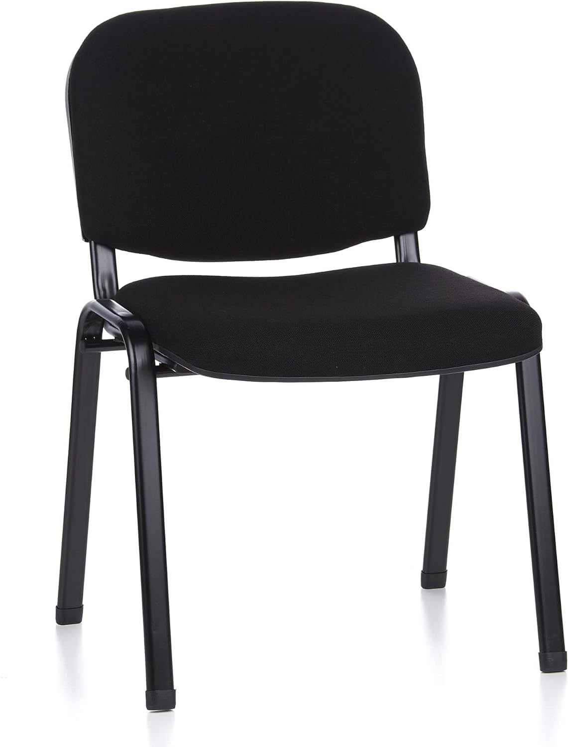 IDEALSEDIE DI GALIZIA MICHELE SEDIA FISSA 4 GAMBE TELAIO IN ACCIAIO VERN. NERO, SEDILE E SCHIENALE SEPARATI CON RIVESTIMENTO, IMPILABILI