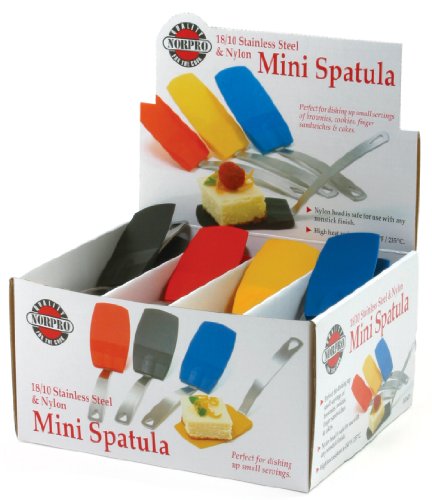 Norpro 1414D Mini Spatula, Assorted Colors Single.
