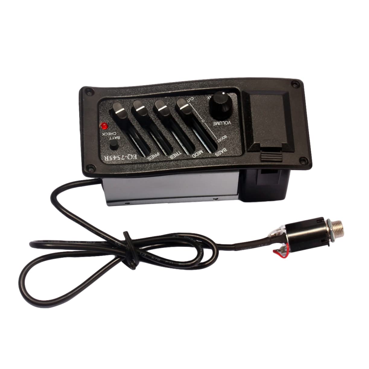 ibasenice 2pezzi Pickup Per Chitarra Acustica Eq Con Equalizzatore Bande e Controllo Volume Facile Da Installare Accessorio Per Amplificare Suono Della Folk Guitarra Inclusa Connessione Con