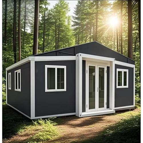 Modular Prefab Tiny Home for Sale, Container House Prefabricated Tiny House to Live in for Adults with 2 Bedrooms a Bathroom and Kitchen,Expandable Portable Mobile Tiny Homes for Sale for Living - Image 3