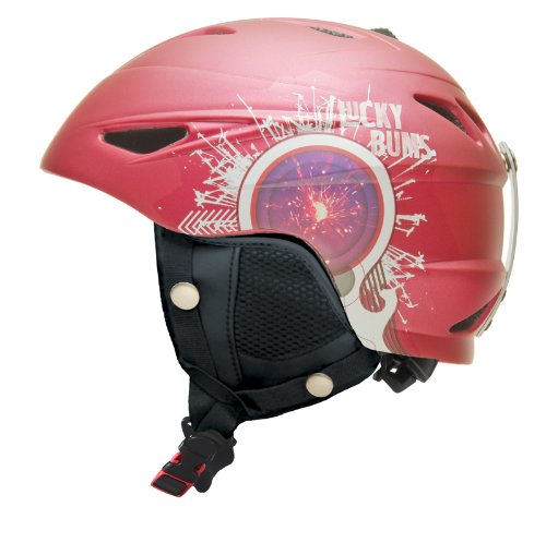 Lucky Bums Alpine Series Firecracker Helmet, Raspberry, Large