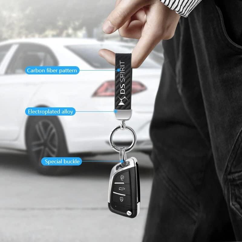 Auto Logo Sleutelhanger, voor DS Spirit DS3 DS4 DS4S DS5 DS 5LS DS6 DS7 Auto Logo Sleutelhanger Sleutelhanger Cover Sleutelhanger Familie Aanwezig, Auto Accessoires,C