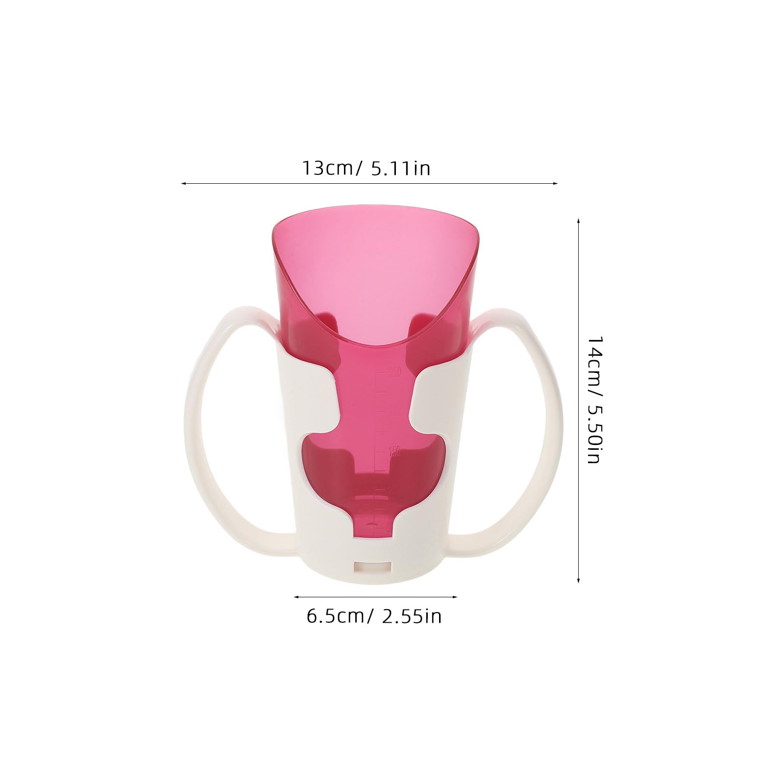 Ciieeo Taza De Alimentación Para Convalecientes Irrompible Con Diseño Antiasfixia Y Asa Ergonómica Para Ancianos Y Adultos Discapacitados 5.51X5.11X2.55In Vaso Seguro Y Práctico Para Beber