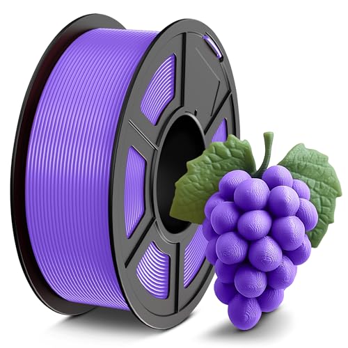 Image of PETG Filament 1.75mm 1KG, 3D Printer Filament PETG Purple, Strong Toughness, Dimensional Accuracy ±0.02mm, Purple