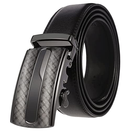 Genuine Leather Dress Belts - Mens Belt For Suits, Jeans, Uniform With Single Prong Buckle - Designed in the