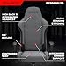 Respawn 110 Ergonomic Gaming Chair - Reclining Office Video Game Swivel Chair with Lumbar Support, Headrest, Heavy Duty, High Back, Racing Style Gaming Recliner Seat for Computer Gamer - Gray Fabric